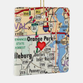 Ornement En Céramique Carte FL Orange Park (Droite)