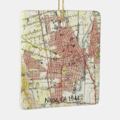 Ornement En Céramique Carte Napa CA 1944 (Droite)