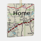 Ornement En Céramique Carte Paille TX (Droite)