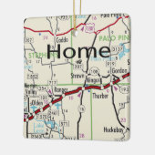 Ornement En Céramique Carte Paille TX (Gauche)