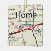 Ornement En Céramique Carte Sweetwater TX (Gauche)