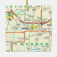 Carte Vintage Galion Ohio