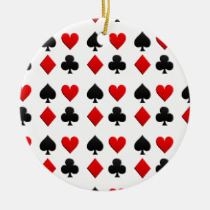 Ornement En Céramique Cartes de jeu