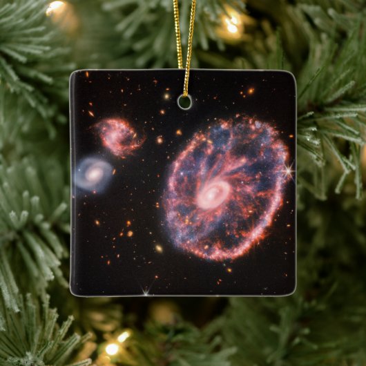 Ornement En Céramique Cartwheel Galaxy, James Webb Télescope Spatial (Arbre)