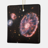 Ornement En Céramique Cartwheel Galaxy JWST James Webb Télescope spatial (Gauche)