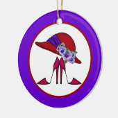 Ornement En Céramique Casquette rouge 2 (Gauche)