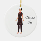 Ornement En Céramique Casse-noix chinois Tea Keepsaké Orament (Devant)