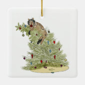ORNEMENT EN CÉRAMIQUE CAT TREE ORNAMENT (Dos)