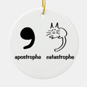 Ornement En Céramique catastrophe d'apostrophe