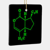 Ornement En Céramique Catnip Nepetalactone Formule chimique moléculaire (Droite)
