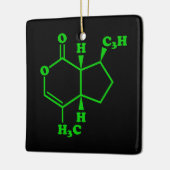 Ornement En Céramique Catnip Nepetalactone Formule chimique moléculaire (Gauche)
