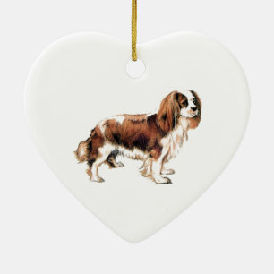 Ornement En Céramique Cavalier Charles Spaniel