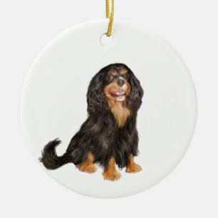 Ornement En Céramique Cavalier King Charles (R) - Black and tan.png