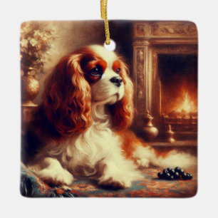 Ornement En Céramique Cavalier King Charles Spaniel