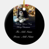 Ornement En Céramique Cavalier King Charles Spaniel Personnaliser l'orne (Dos)