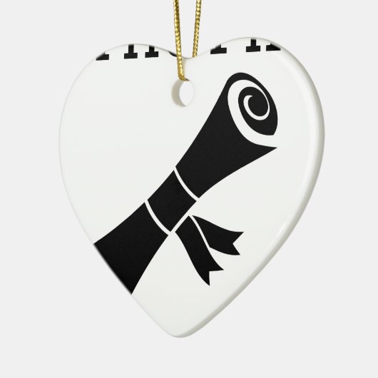 Ornement En Céramique Ce PhD n'est l'aucun BS (Gauche)