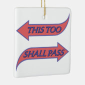 Ornement En Céramique Ce Trop Devrait Passer Le Slogan De Récupération D (Droite)