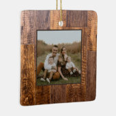 Ornement En Céramique Cèdre | motif de bois rustique (Droite)