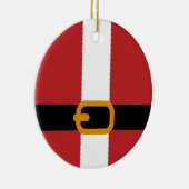 Ornement En Céramique Ceinture de Père Noël (Droite)