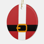 Ornement En Céramique Ceinture de Père Noël (Gauche)