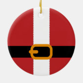 Ornement En Céramique Ceinture de Père Noël (Dos)