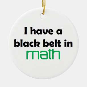 Ornement En Céramique Ceinture noire mathématique