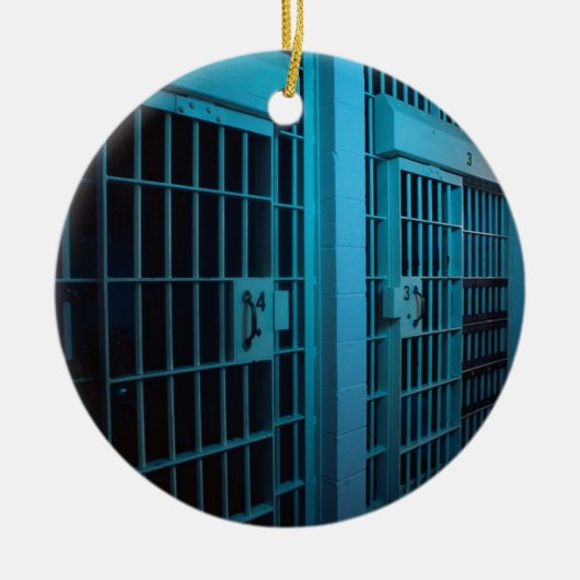 ORNEMENT EN CÉRAMIQUE CELLULE DE PRISON (Devant)