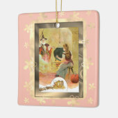 Ornement En Céramique Cendrillon Et Sa Fée Dieu Mère (Gauche)