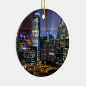 Ornement En Céramique Centre-ville de Singapour la nuit (Droite)