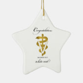 Ornement En Céramique Cérémonie de blouse vétérinaire (Droite)