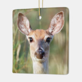 Ornement En Céramique Cerf à queue blanche Doe (Gauche)