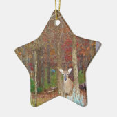 Ornement En Céramique Cerf de Noël (Gauche)