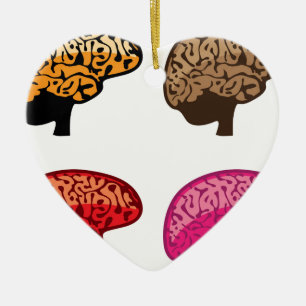 Ornement En Céramique Cerveau