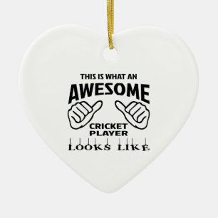 Ornement En Céramique C'est à quel joueur impressionnant de cricket