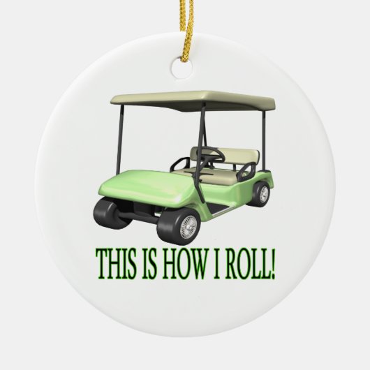 Ornement En Céramique C'est comment je roule (Devant)