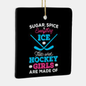 Ornement En Céramique C'est de ça que les filles de hockey sont faites (Droite)