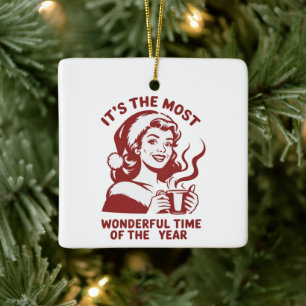 Ornement En Céramique C'est la période la plus merveilleuse avec un Noël