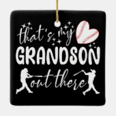 Ornement En Céramique C'est mon petit-fils là-bas, grand-mère drôle (Dos)