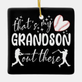 Ornement En Céramique C'est mon petit-fils là-bas, grand-mère drôle (Devant)