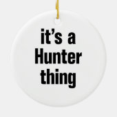 Ornement En Céramique c'est un chasseur (Dos)