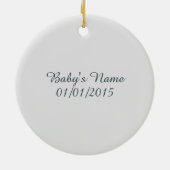 Ornement En Céramique C'est un garçon ! Baleine mignonne (Dos)