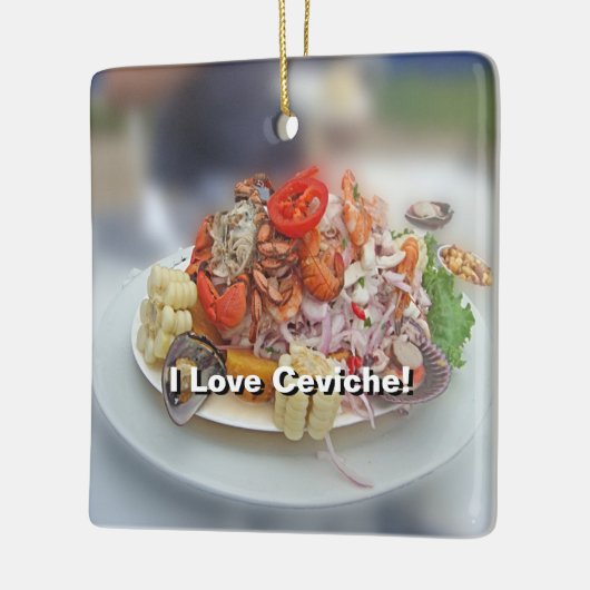 Ornement En Céramique Ceviche péruvien ! (Gauche)