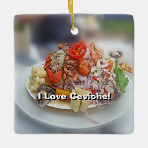 Ornement En Céramique Ceviche péruvien !
