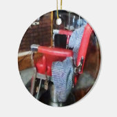 Ornement En Céramique Chaise de coiffeur rouge (Gauche)