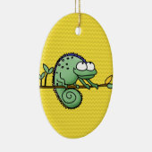 Ornement En Céramique Chameleon Cute Funny (Droite)
