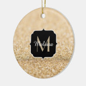 Ornement En Céramique Champagne or fausse parties scintillant scintille  (Gauche)