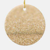 Ornement En Céramique Champagne or fausse parties scintillant scintille  (Dos)