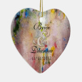 Ornement En Céramique Champagne Rose Mist Mariage Faveur Ornament (Droite)