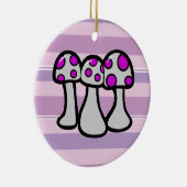 Ornement En Céramique Champignons tachetés (Droite)