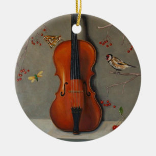 Ornement En Céramique Chanson d'oiseau
